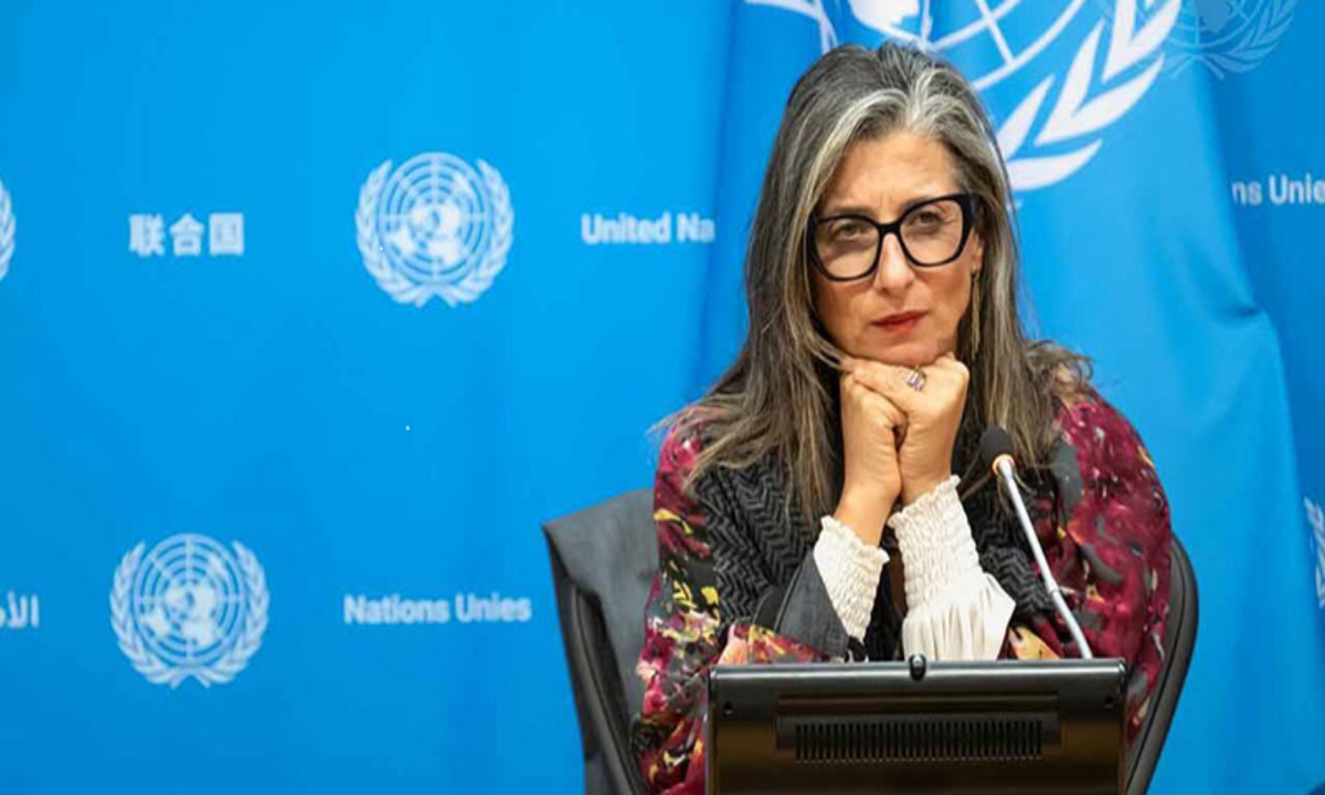 জাতিসংঘের বিশেষ দূত ফ্রান্সেস্কা আলবানিজ। ছবি- সংগৃহীত