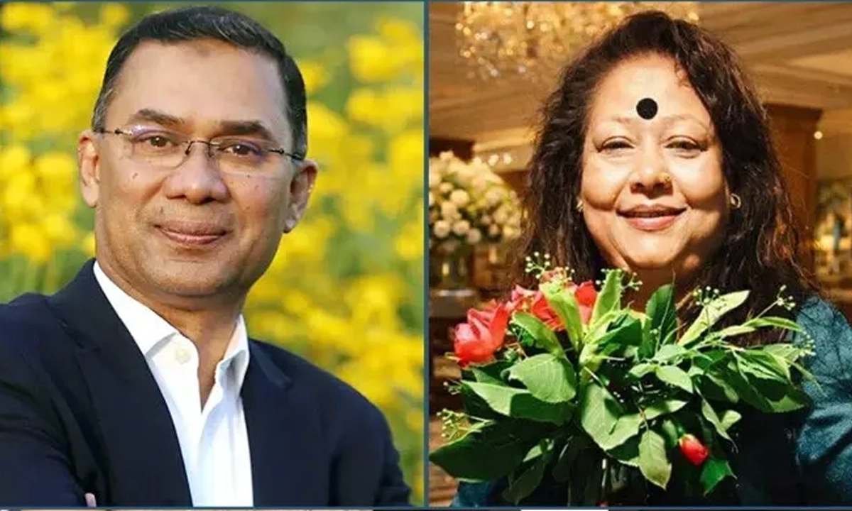 তারেক রহমান ও দিলরুবা খান। ছবি : সংগৃহীত