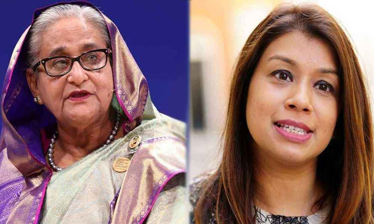শেখ হাসিনা ও টিউলিপ সিদ্দিক। ছবি : সংগৃহীত
