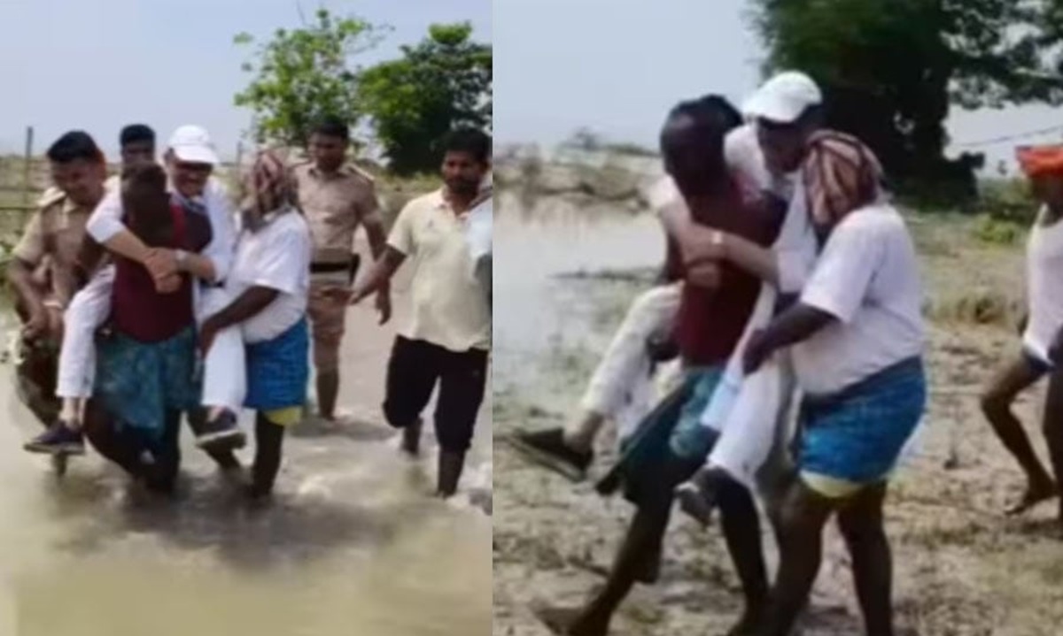 ঘাড়ে চড়ে বসা সাংসদকে ‍‍‘বেতাল‍‍’ বলে কটাক্ষ নেটিজেনদের। ছবি- সংগৃহীত