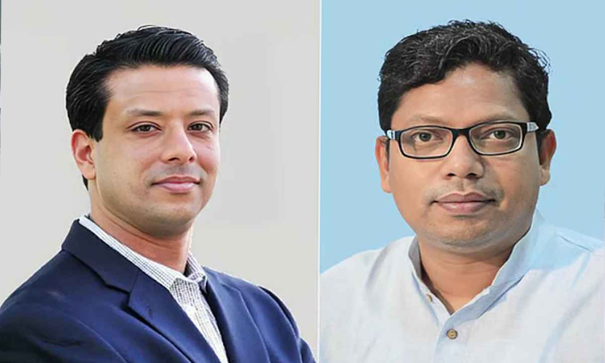 সজীব ওয়াজেদ জয় ও জুনায়েদ আহমেদ পলক। ছবি : সংগৃহীত