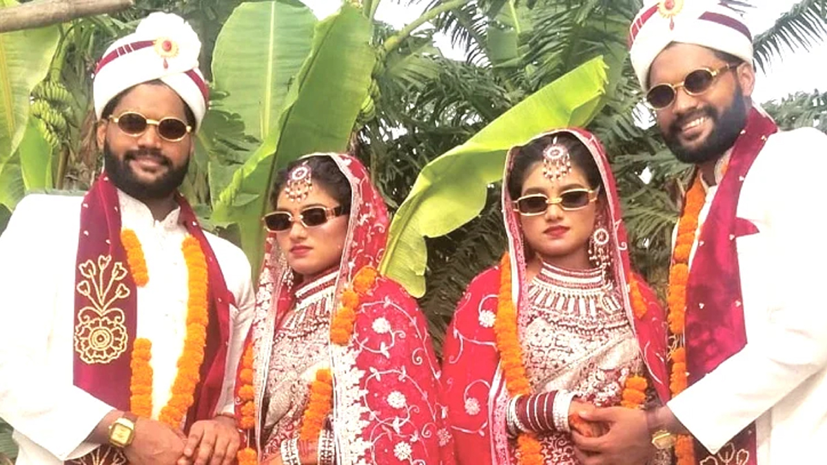 যমজ দুই ভাইয়ের সঙ্গে যমজ দুই বোনের বিয়ে!