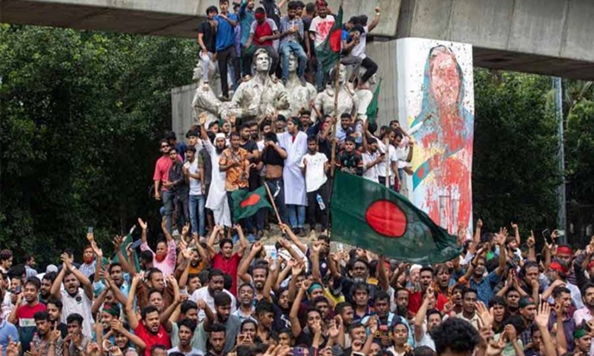 জুলাই আন্দোলনের একটি চিত্র। ছবি- সংগৃহীত