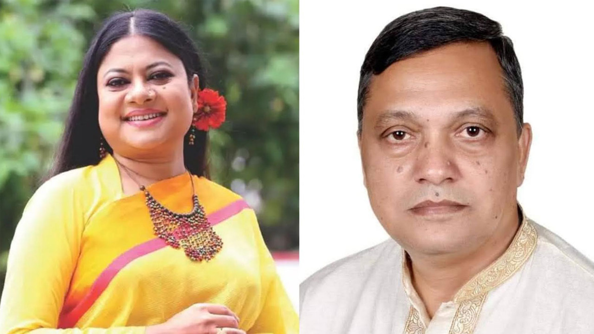 কণ্ঠশিল্পী কনকচাঁপা ও সেলিম রেজা।