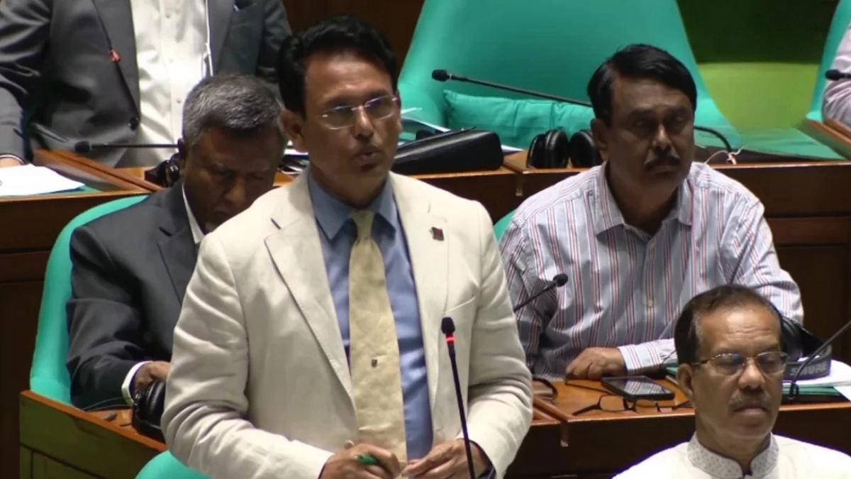 সংসদ অধিবেশনে শিক্ষামন্ত্রী আ ন ম এহছানুল হক মিলন। ছবি : সংগৃহীত