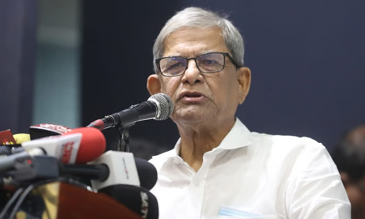 বিএনপির মহাসচিব ও স্থানীয় সরকারমন্ত্রী  মহাসচিব মির্জা ফখরুল ইসলাম আলমগীর। ছবি : সংগৃহীত