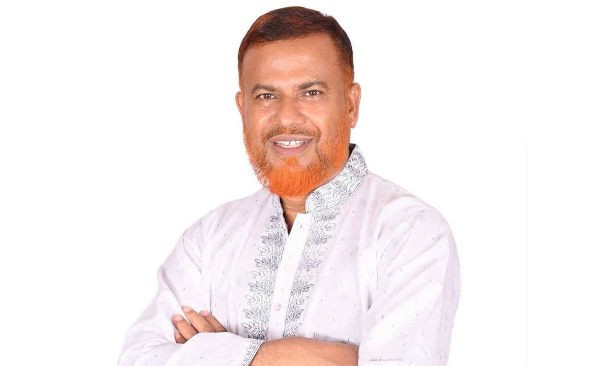 ঢাকা মহানগর উত্তর বিএনপি সদস্য সচিব মোস্তফা জামান। ছবি- রূপালী বাংলাদেশ