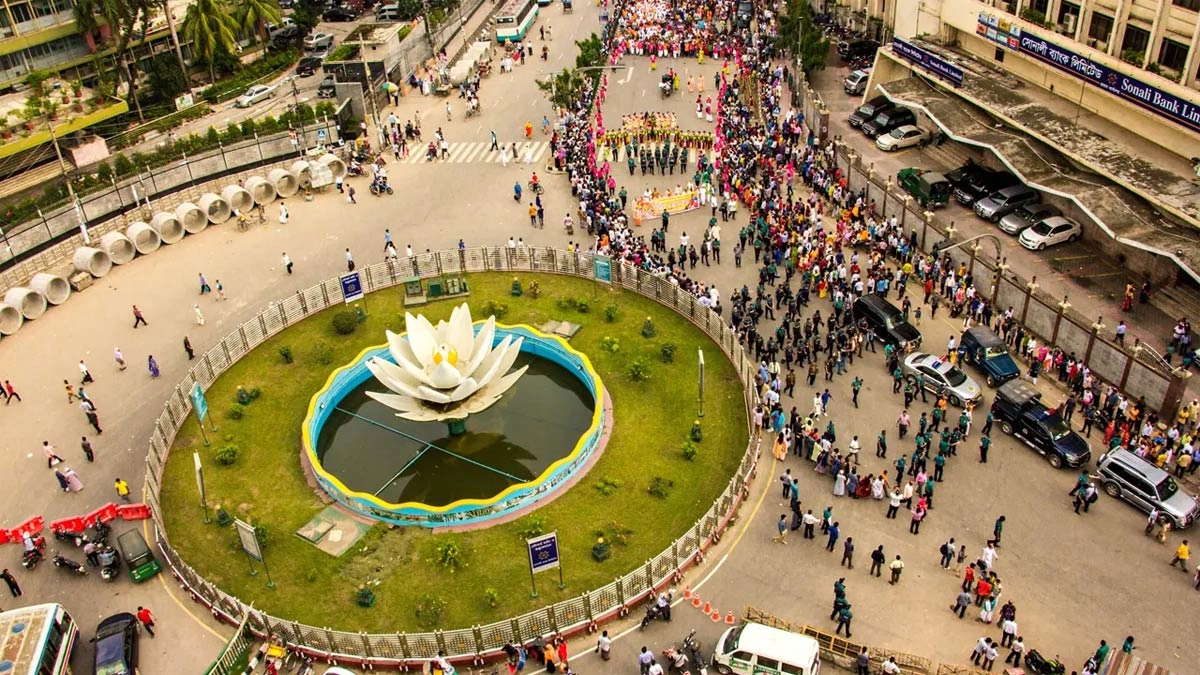 রাজধানীর শাপলা চত্বর। ছবি- সংগৃহীত