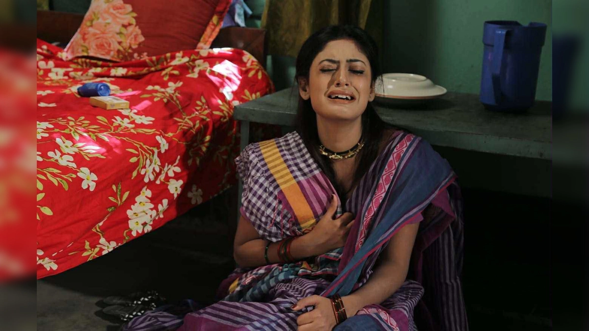 চিত্রনায়িকা মৌ খান। ছবি- রূপালী বাংলাদেশ