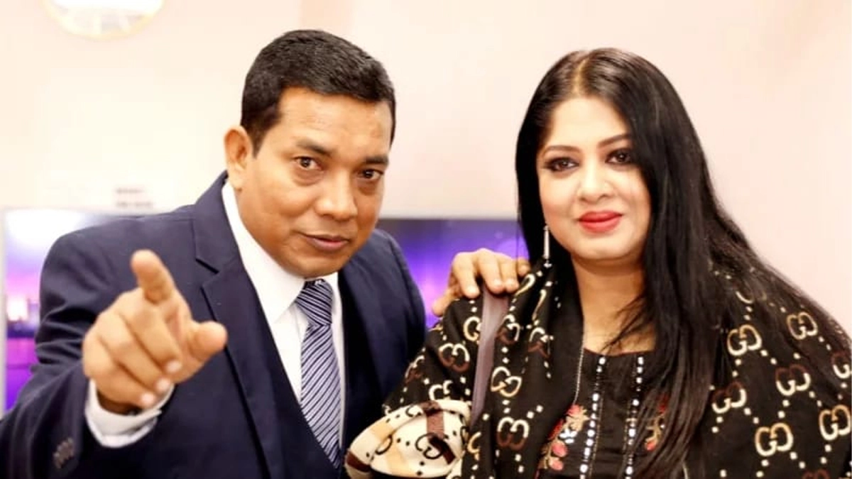 অভিনেতা হাসান জাহাঙ্গীর ও অভিনেত্রী মৌসুমী। ছবি : সংগৃহীত
