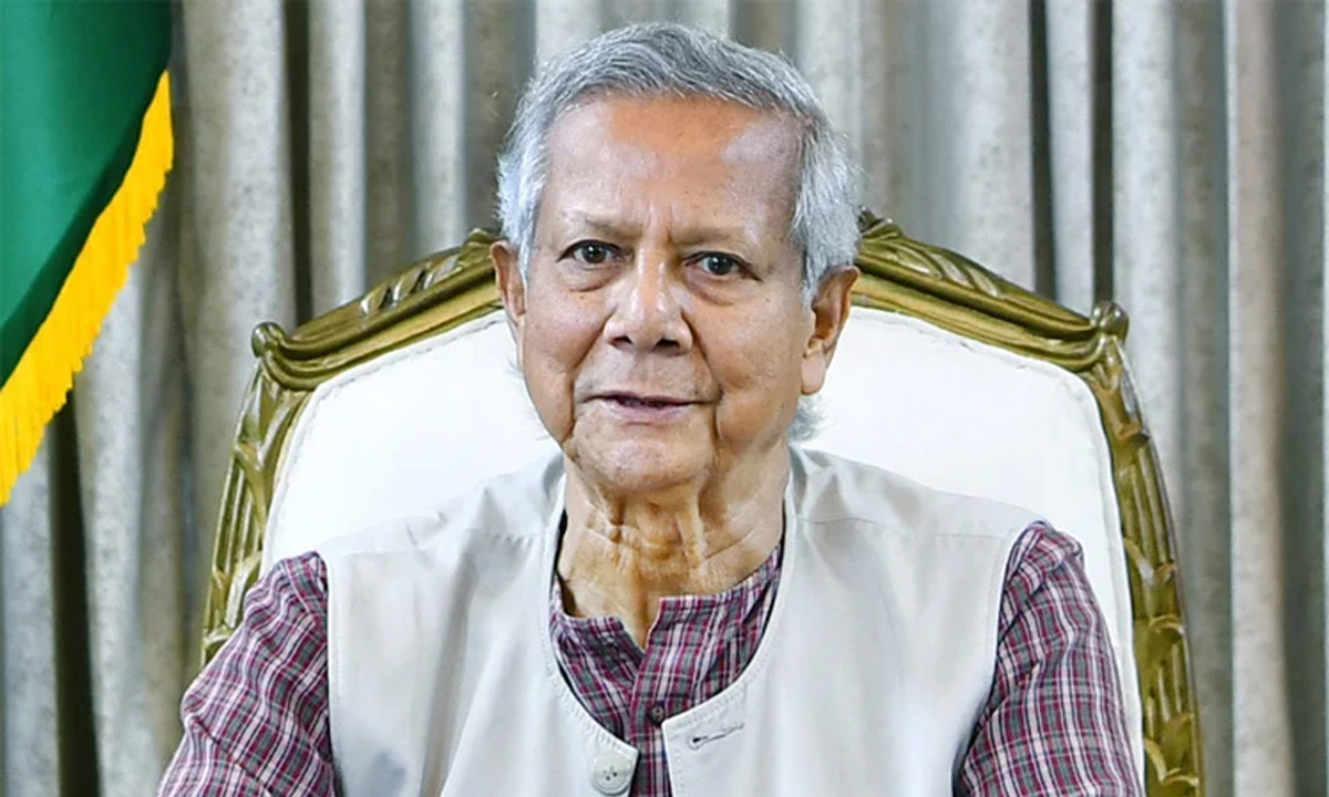 অন্তবর্তীকালীন সরকারের প্রধান উপদেষ্টা ড. মুহাম্মদ ইউনূস। ছবি- সংগৃহীত