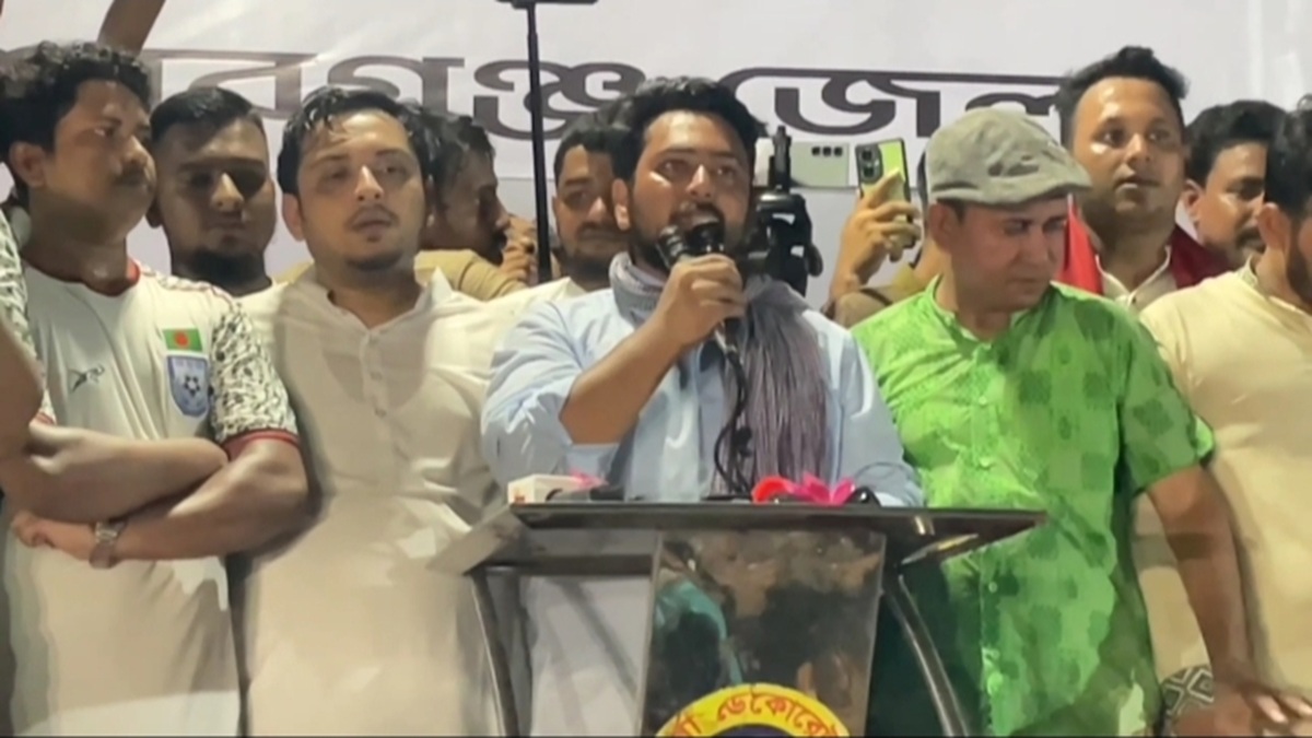 জাতীয় নাগরিক পার্টির আহ্বায়ক নাহিদ ইসলাম। ছবি- প্রতিনিধি