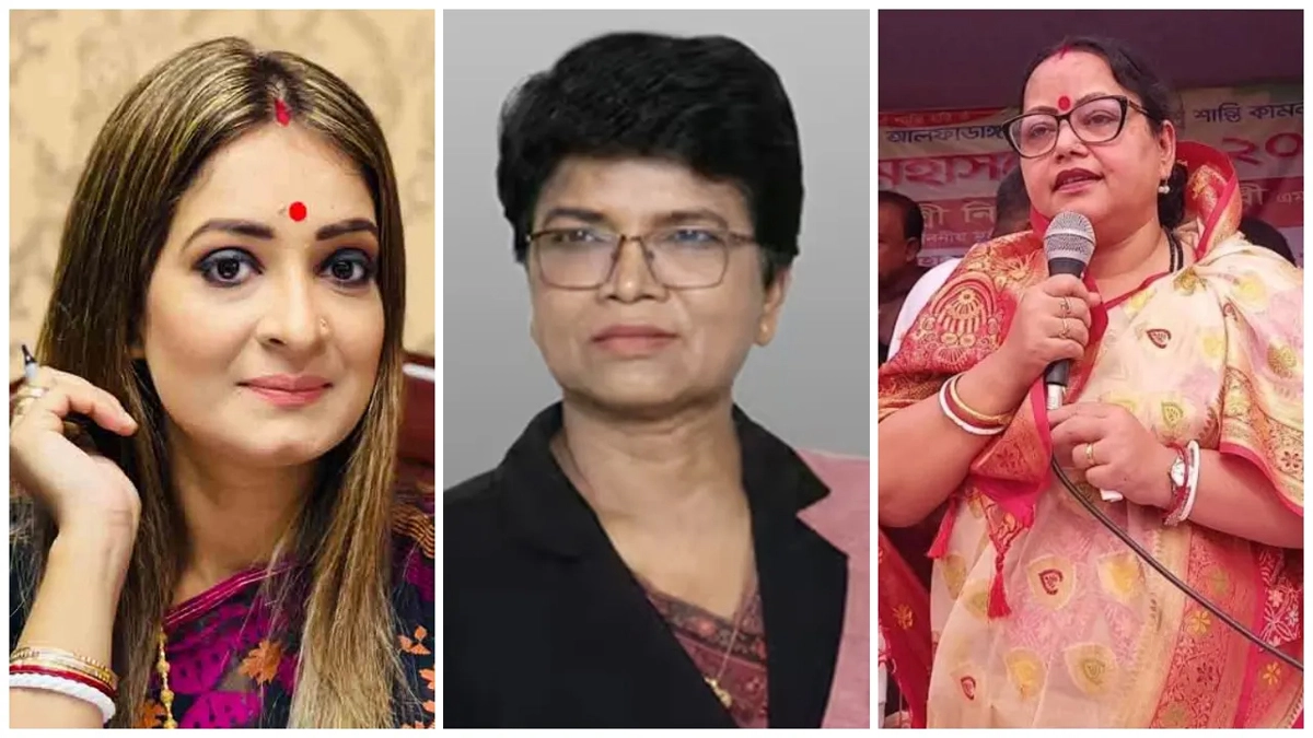 নিপুণ রায় চৌধুরী, আন্না মিঞ্জ ও মাধবী মারমা। ছবি : সংগৃহীত