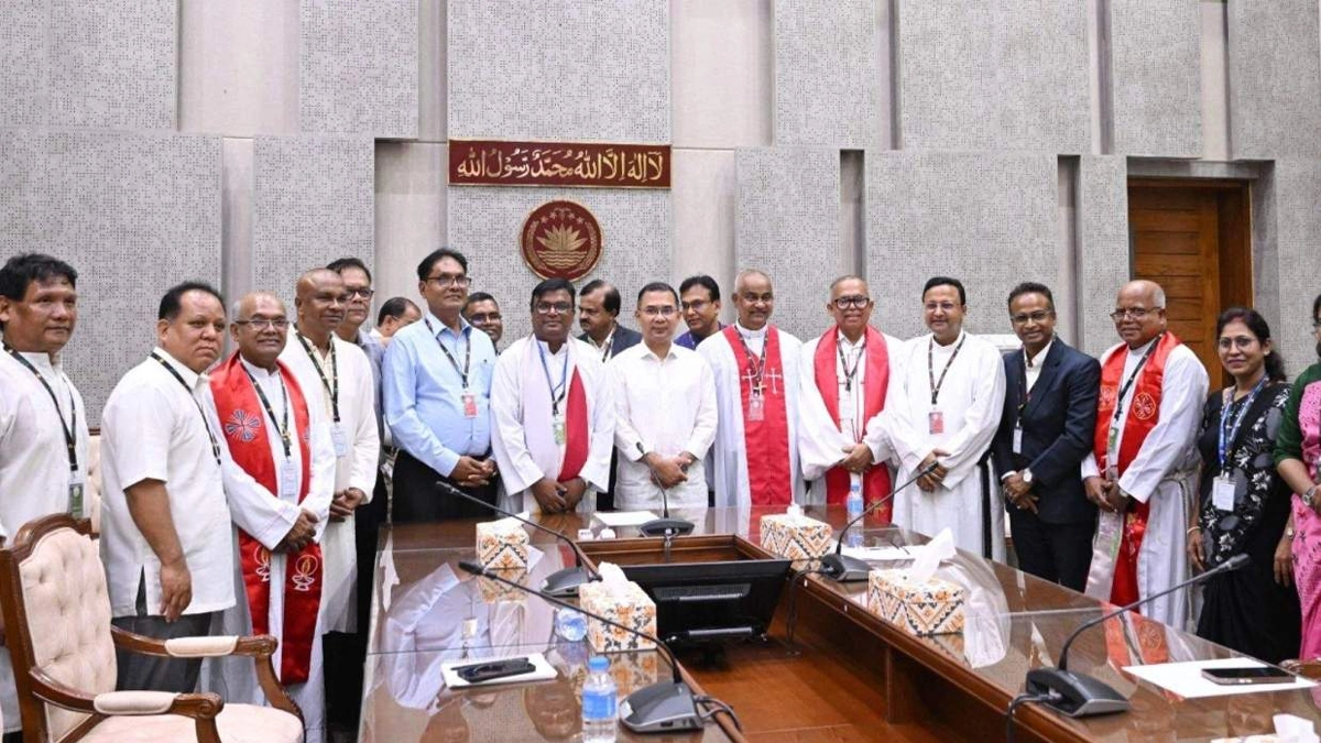 ইস্টার সানডে উপলক্ষে শুভেচ্ছা অনুষ্ঠানে প্রধানমন্ত্রী তারেক রহমান। ছবি : সংগৃহীত
