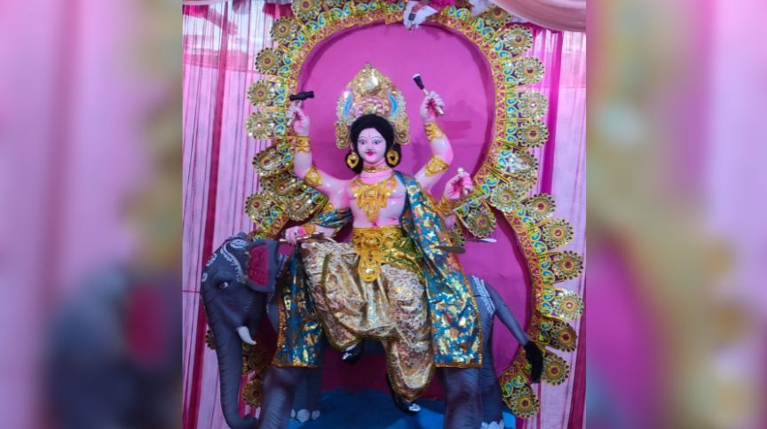 দুপচাঁচিয়ায় শ্রী শ্রী বিশ্বকর্মা পূজা অনুষ্ঠিত। ছবি- রূপালী বাংলাদেশ