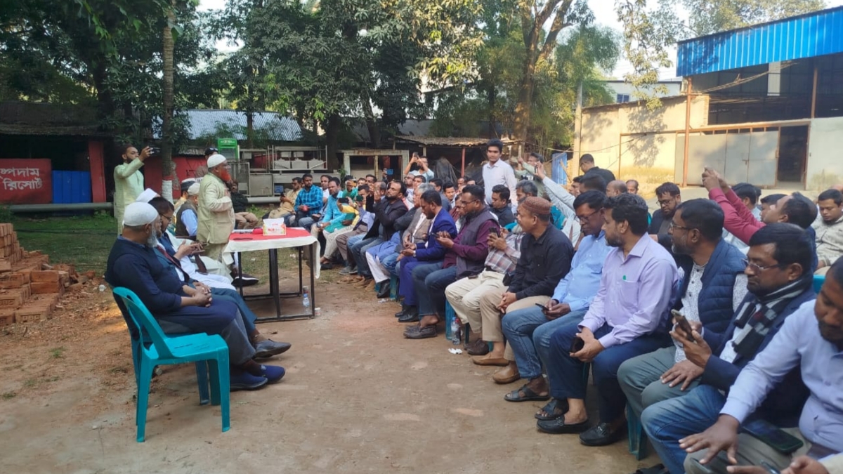 গাজীপুরে সাংবাদিকদের সঙ্গে জামায়াত প্রার্থীর মতবিনিময়