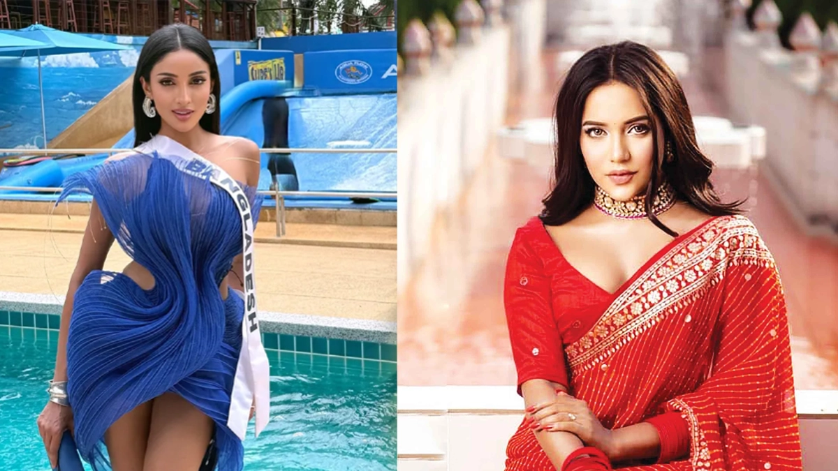 অভিনেত্রী তানজিয়া জামান মিথিলা ও সামিরা খান মাহি। ছবি - সংগৃহীত