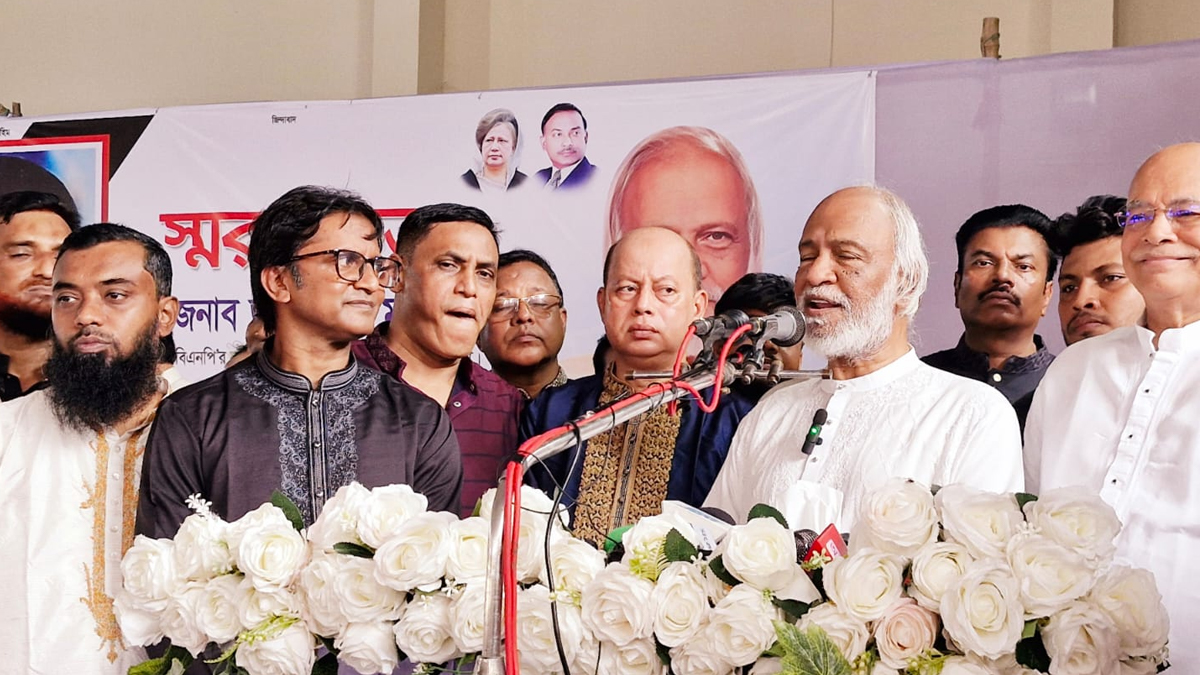 বিএনপির স্থায়ী কমিটির সদস্য ও সাবেক মন্ত্রী ড. আব্দুল মঈন খান। ছবি- রূপালী বাংলাদেশ