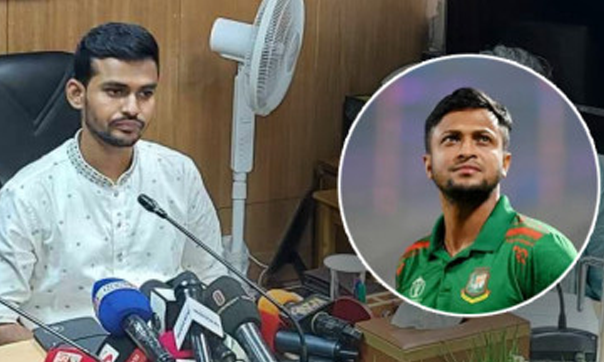 আসিফ মাহমুদ সজীব ভুঁইয়া ও সাকিব আল হাসান। ছবি - সংগৃহীত