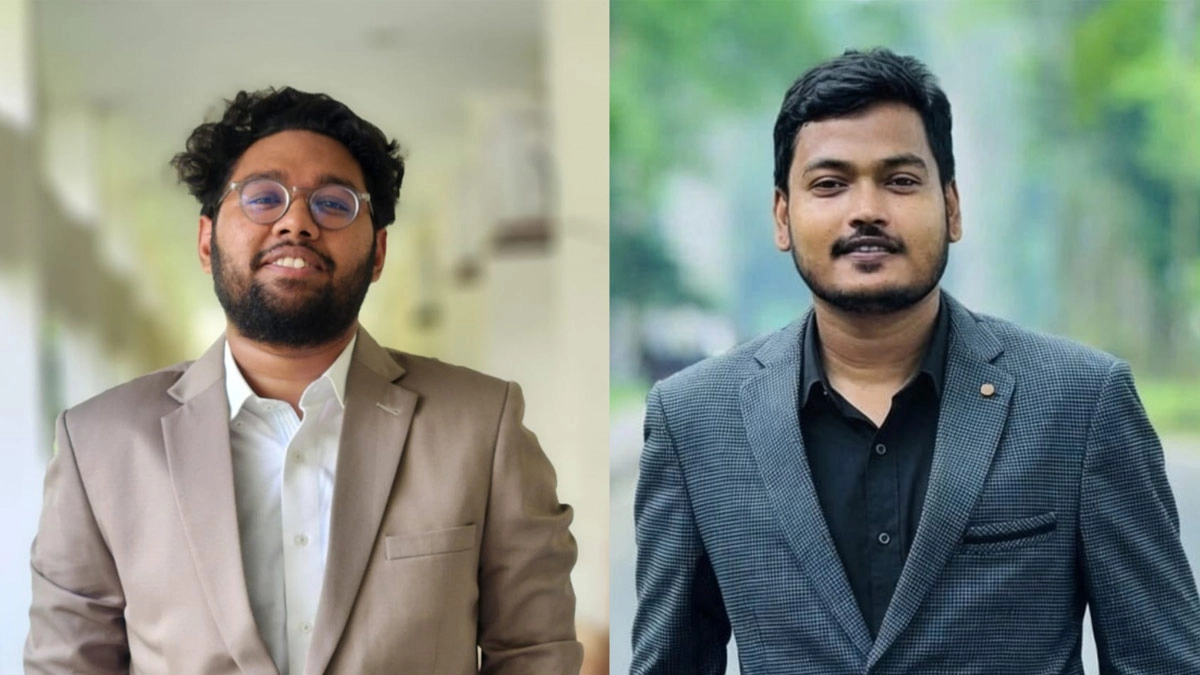 বামে সভাপতি ডানে সম্পাদক