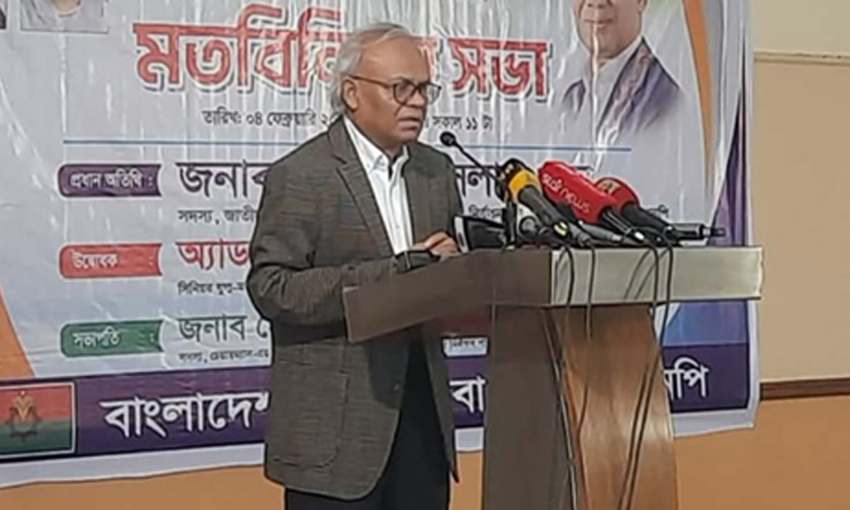 বিএনপির সিনিয়র যুগ্ম মহাসচিব রুহুল কবির রিজভী। ছবি : সংগৃহীত