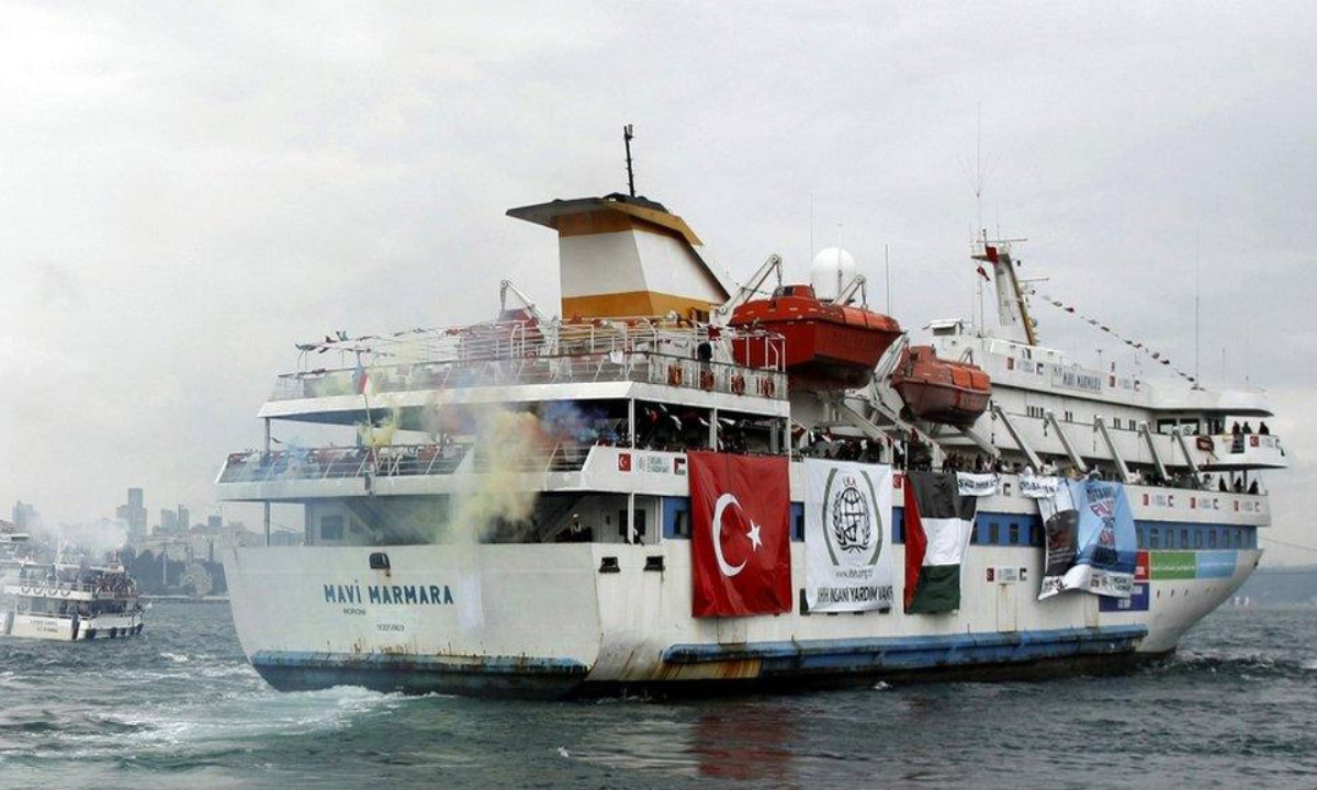 ২০১০ সালে গাজা ফ্রিডম ফ্লোটিল-এর যাত্রা। ছবি- সংগৃহীত