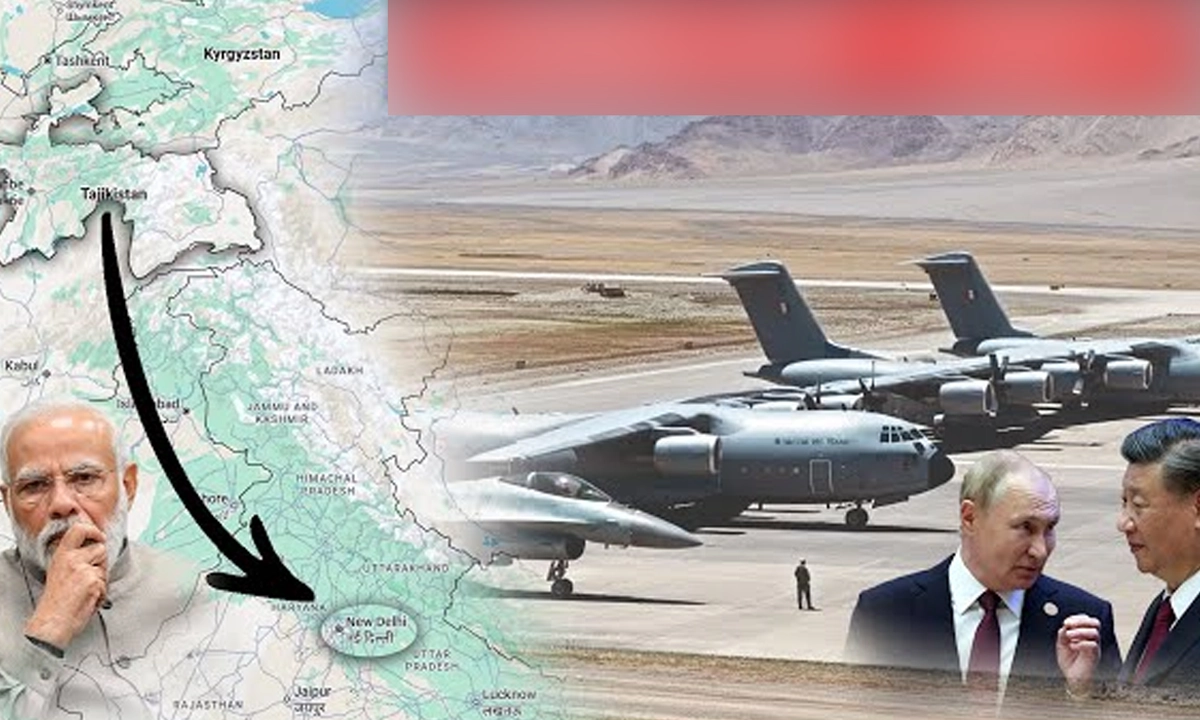 তিন নেতা ও আয়নি বিমানঘাঁটি। ছবি - সংগৃহীত