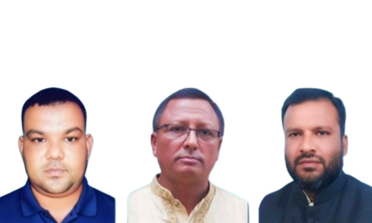 কারাগারে প্রেরিত তিনজন। ছবি- সংগৃহীত