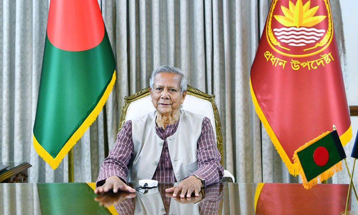 প্রধান উপদেষ্টা অধ্যাপক ড. মুহাম্মদ ইউনূস। ছবি - সংগৃহীত