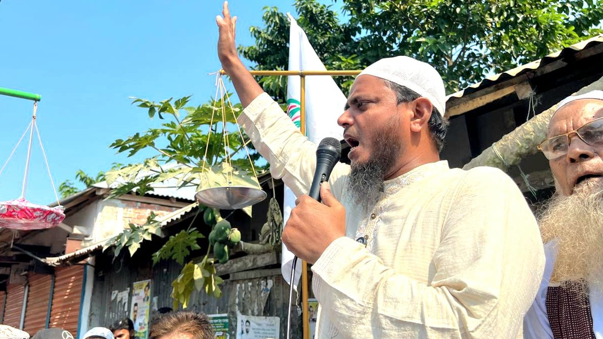 জামায়াতের ঢাকা মহানগর দক্ষিণের সেক্রেটারি ড. শফিকুল ইসলাম মাসুদ। ছবি- রূপালী বাংলাদেশ