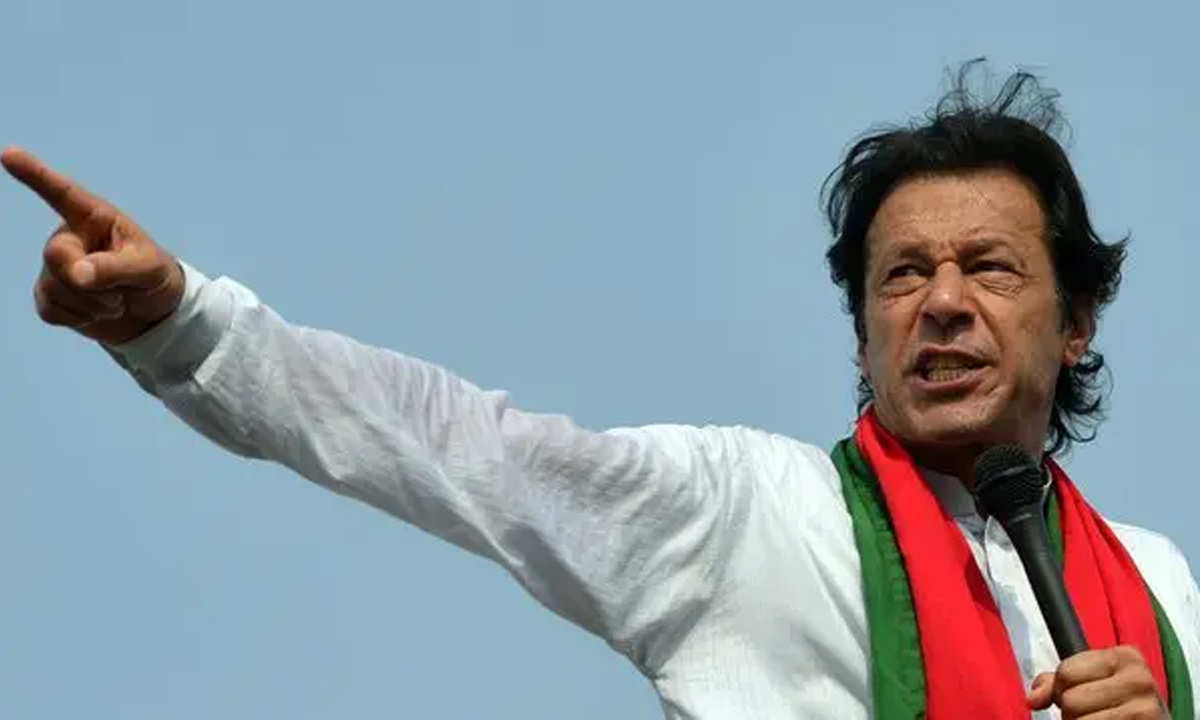 পাকিস্তানের সাবেক প্রধানমন্ত্রী ইমরান খান। ছবি- সংগৃহীত