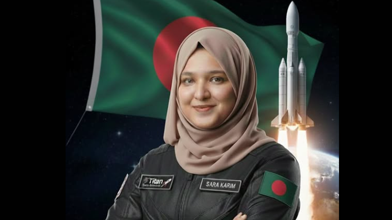 আন্তর্জাতিক মহাকাশ মিশনের সম্ভাব্য প্রার্থী হিসেবে নির্বাচিত হয়েছেন সারাহ করিম। ছবি- সংগৃহীত