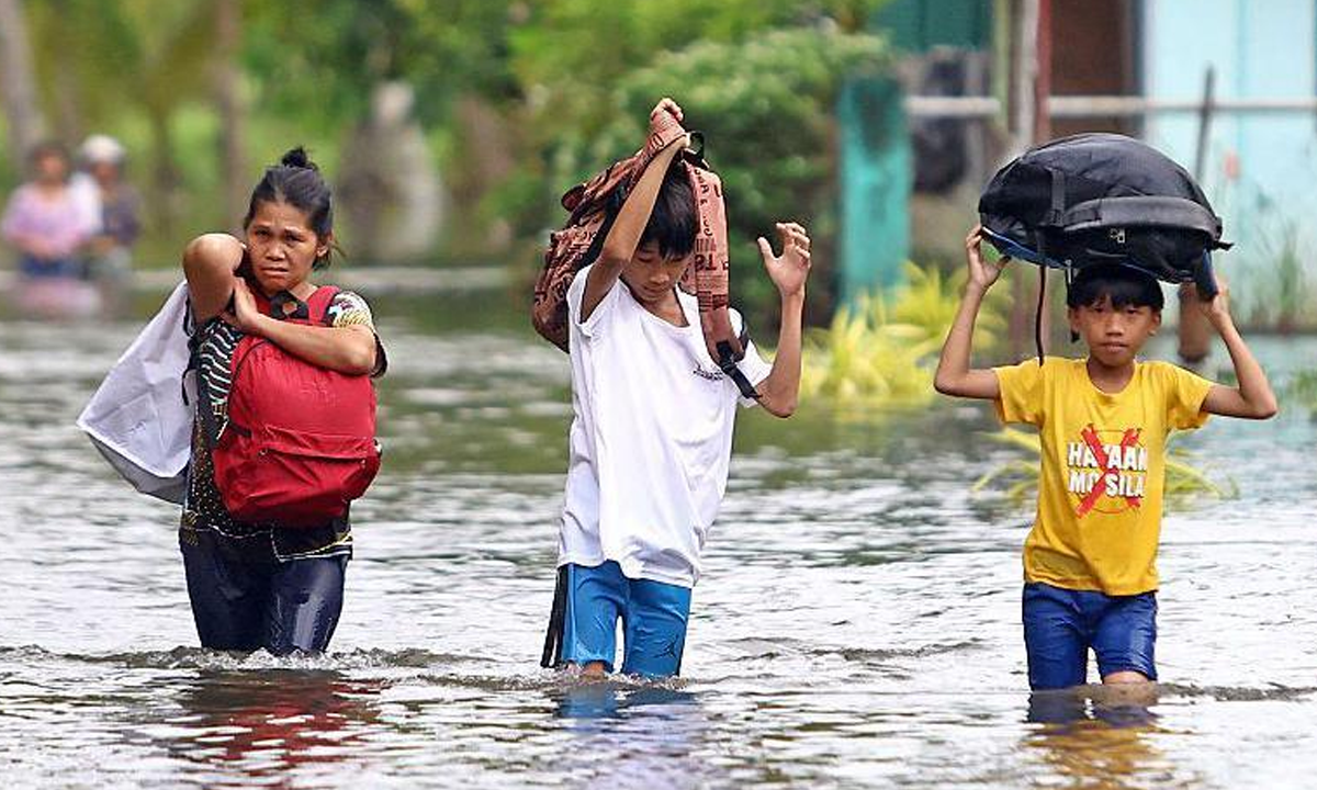 ফিলিপাইনে ঘুর্ণিঝড়। ছবি - সংগৃহীত