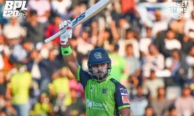 রাজশাহী ওয়ারিয়র্সকে ১৯১ রানের টার্গেট দিল সিলেট টাইটান্স