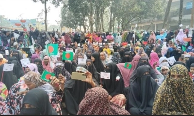 কালাইয়ে মহিলা জামায়াতে ইসলামীর গণমিছিল