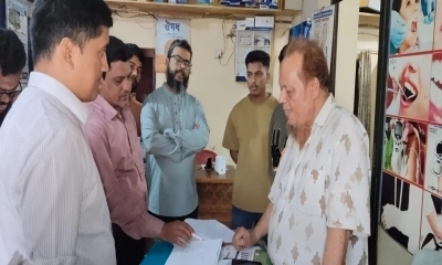 সোনাগাজীতে লাইসেন্সবিহীন ফার্মেসিকে জরিমানা