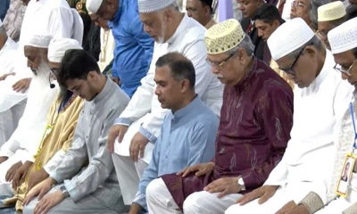 সাড়ে তিন দশক পর জাতীয় ঈদগাহে প্রধানমন্ত্রীর নামাজ আদায়