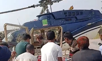 সন্ত্রাসী হামলায় গুরুতর আহত বিএনপি নেতা হেলিকপ্টারে ঢাকায়