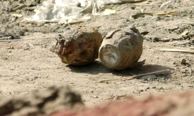 মাটি খুঁড়তেই মিলল গ্রেনেড