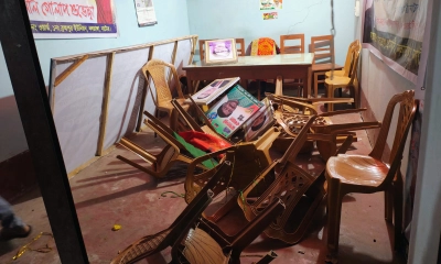 নলডাঙ্গায় বিএনপির অফিস ভাঙচুর
