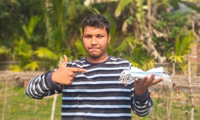 মাস্ক পরে বিশ্বরেকর্ড, গিনেস বুকে নাম লেখালেন মঠবাড়িয়ার সিফাত