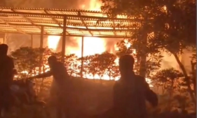 পলিথিন পোড়াতে গিয়ে থানায় আগুন, ডাকতে হলো ফায়ার সার্ভিস