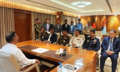 প্রথমবার সশস্ত্র বাহিনী বিভাগে অফিস করছেন প্রধানমন্ত্রী