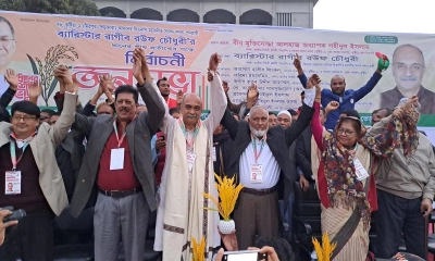 ভেড়ামারায় ধানের শীষের বিশাল নির্বাচনি জনসভা