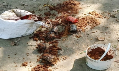 সীমান্তবর্তী গ্রামের কবরস্থানে মিলল ৬টি অবিস্ফোরিত ককটেল