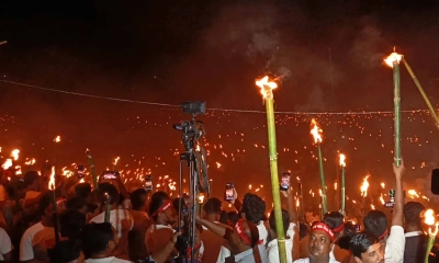 তিস্তা বাঁচাতে উত্তাল উত্তরাঞ্চল, পাঁচ জেলায় মশাল প্রজ্বালন