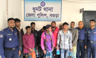 ধুনটে পুলিশের বিশেষ অভিযানে গ্রেপ্তার ২০