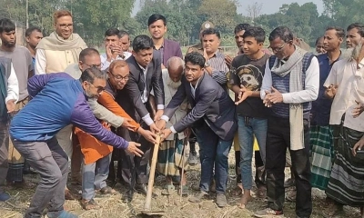 রায়গঞ্জে ৩০ বছরের জলাবদ্ধতার স্থায়ী সমাধান