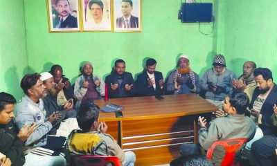 লক্ষ্মীপুরে যুবদলকর্মীর স্মরণে দোয়া