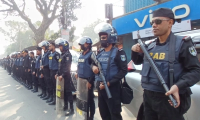 ঝিনাইদহে নির্বাচন উপলক্ষে র‌্যাবের বিশেষ টহল